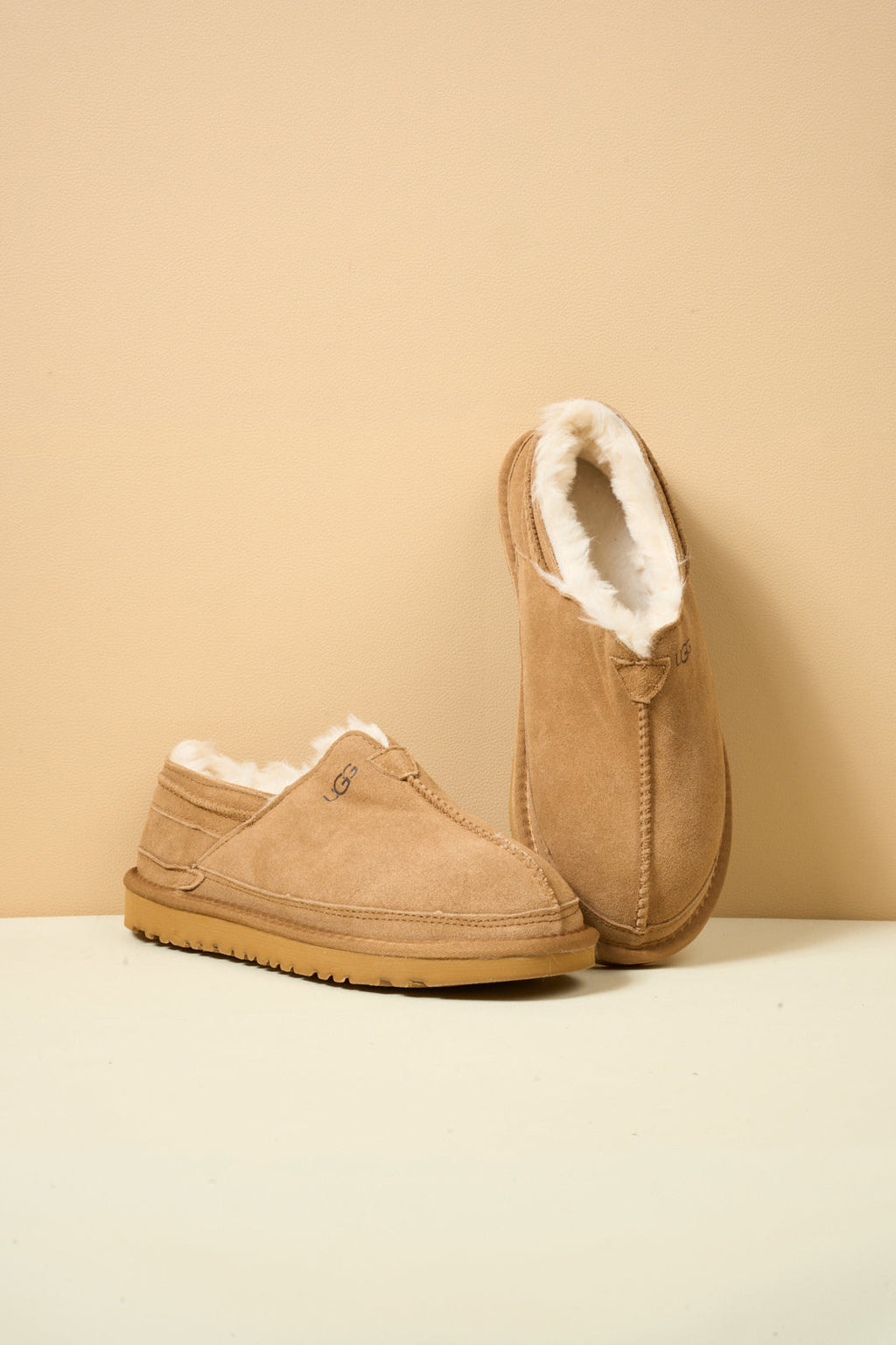 UGG Brisk Feels Wool Blend Slipper Boot - Chestnut