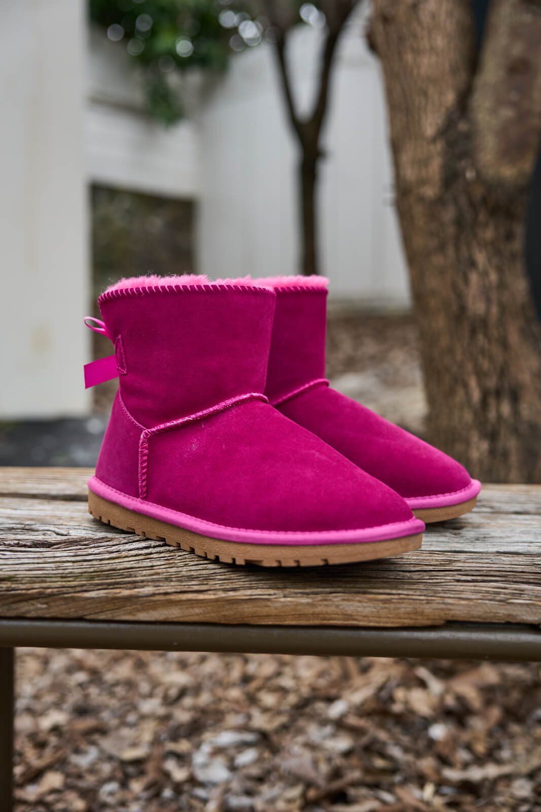 UGG Bailey Bow UGG Mini Boots - Fuchsia