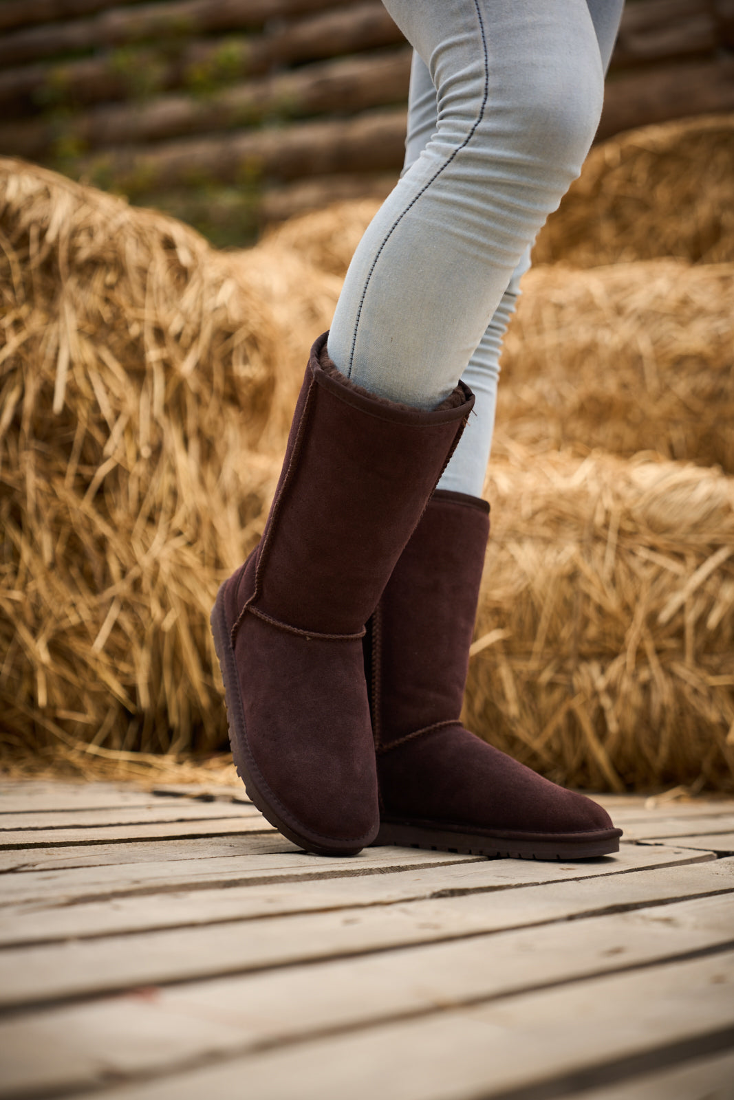 UGG Classic Suede Mid-Length boots - Brown